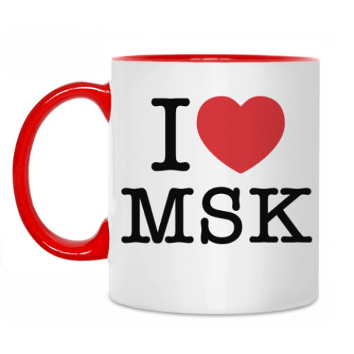 Кружка I love MSK