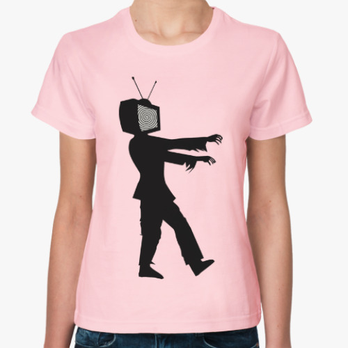 Женская футболка Зомби ТВ