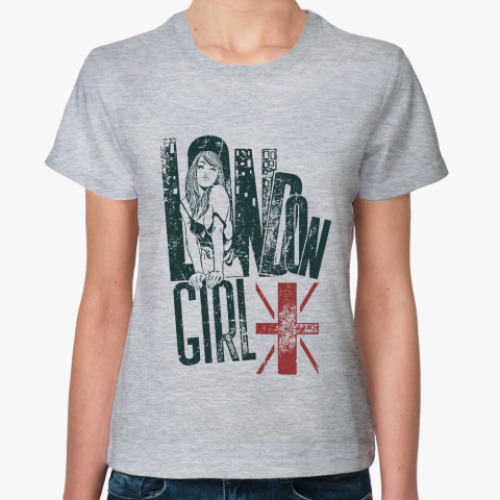 Женская футболка London girl
