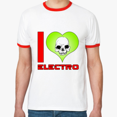 Футболка Ringer-T I love electro