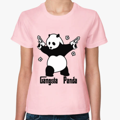 Женская футболка  Gangsta panda