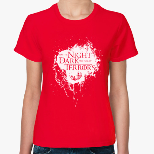 Женская футболка Ибо ночь темна и полна ужасов