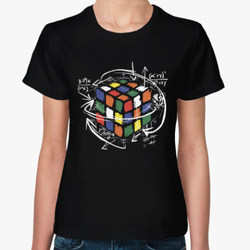 Женская футболка Кубик Рубика | Спидкубинг