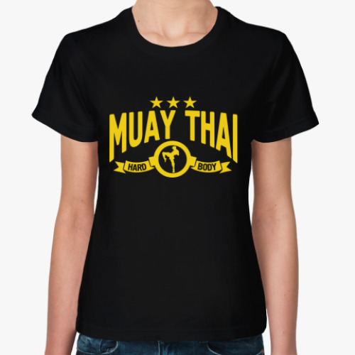 Женская футболка  Muay thai