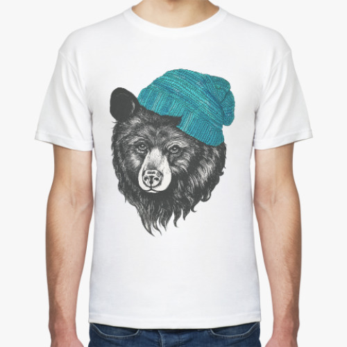 Футболка Медведь в шапке