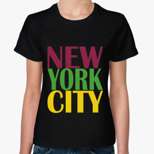 Женская футболка New York City. Glee