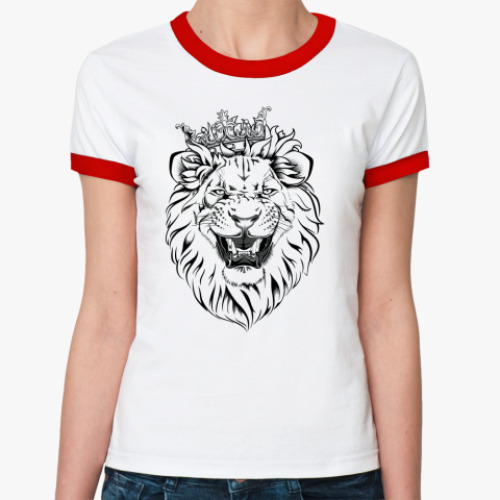 Женская футболка Ringer-T Царь зверей