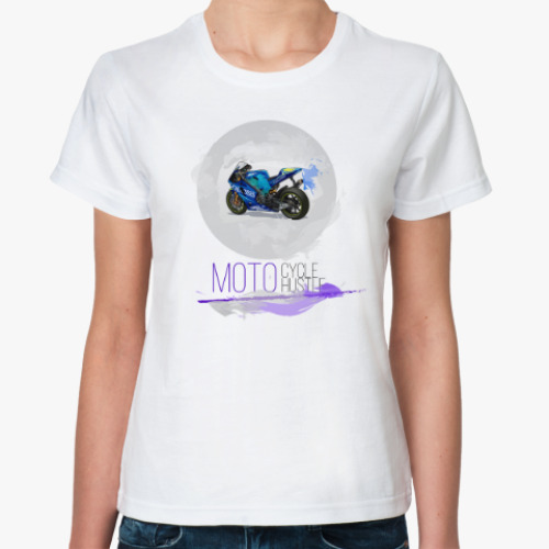Классическая футболка MOTO cycle hustle