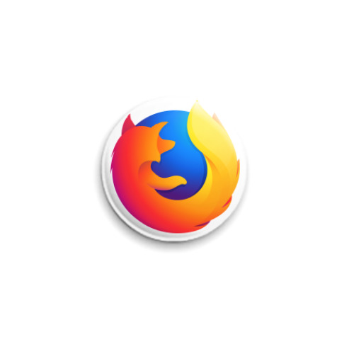 Значок 25мм Firefox