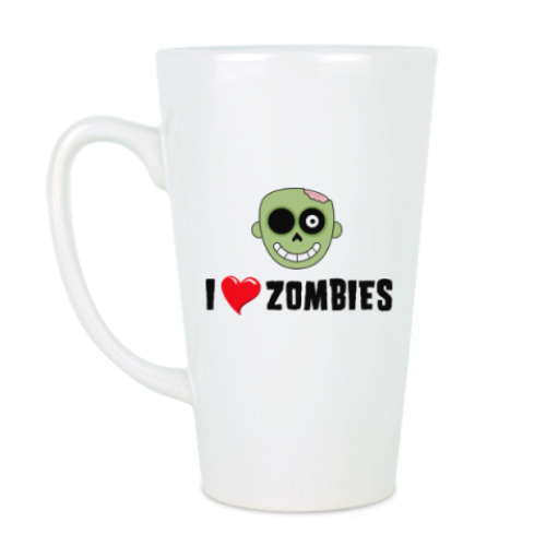Чашка Латте I love zombies