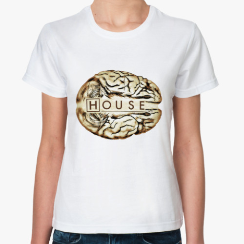 Классическая футболка House brain