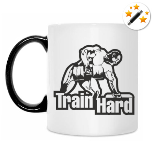 Кружка-хамелеон Train hard
