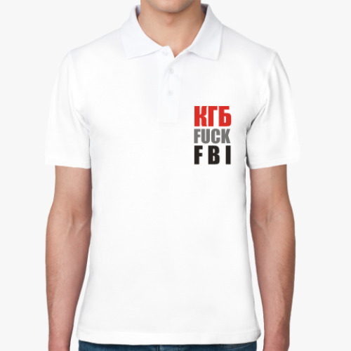 Рубашка поло КГБ fuck FBI