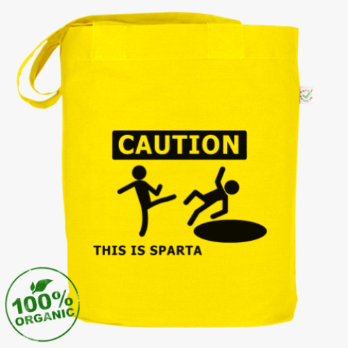 Сумка шоппер Caution: this is Sparta
