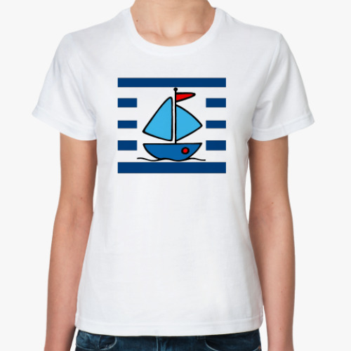 Классическая футболка 'Кораблик'