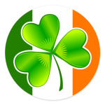 Клевер на ирландском флаге