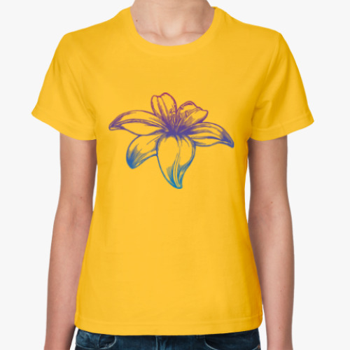 Женская футболка Цветок Винтаж Vintage Flower