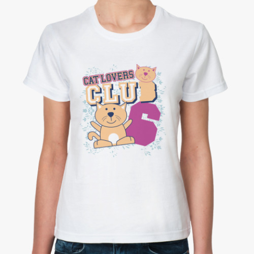 Классическая футболка Cat Lovers