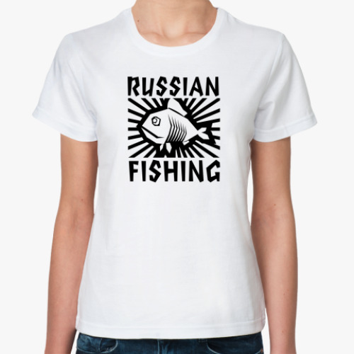 Классическая футболка рыбалка