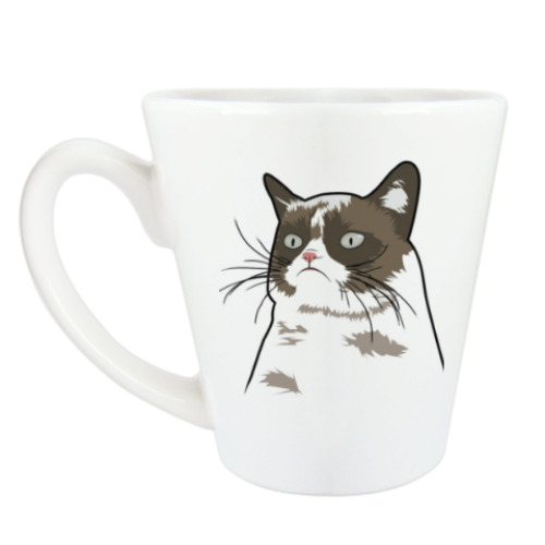 Чашка Латте Grumpy Cat