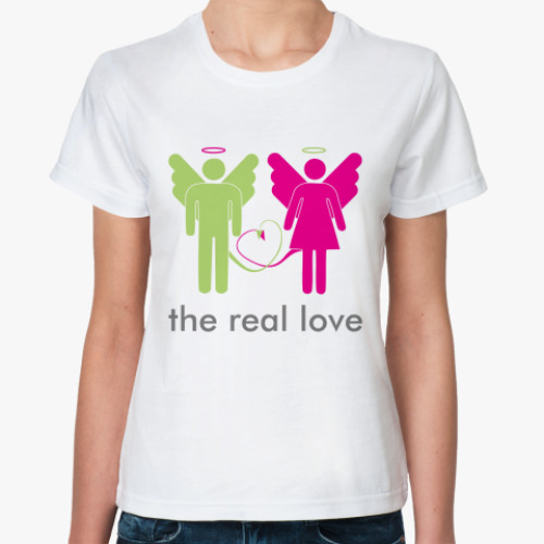 Классическая футболка The real love