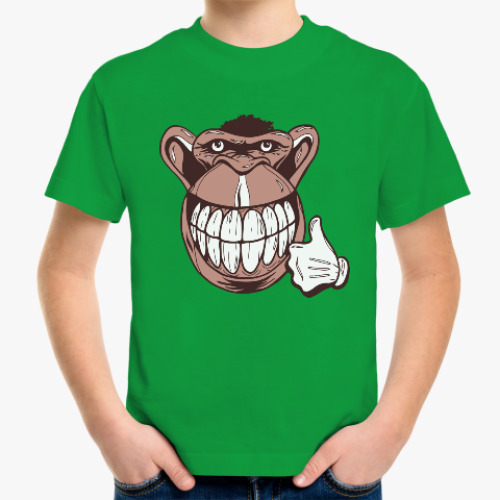 Детская футболка Веселая обезьяна