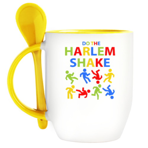 Кружка с ложкой Harlem Shake