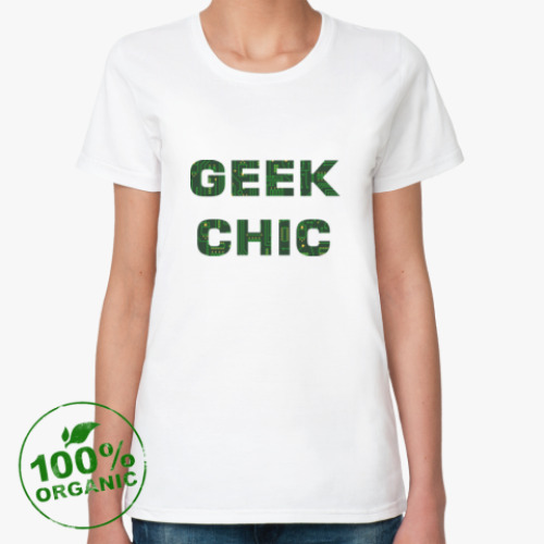 Женская футболка из органик-хлопка for GEEK CHIC