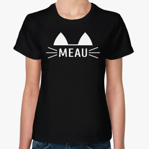 Женская футболка MEAU (МЯУ)