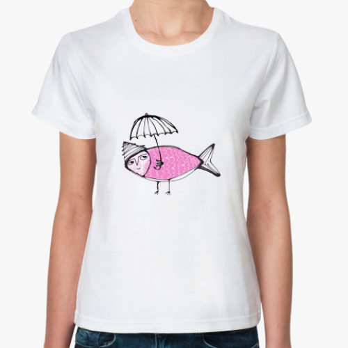 Классическая футболка Pink fish