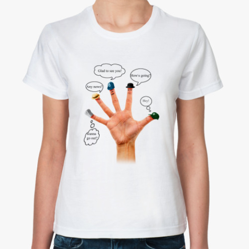Классическая футболка рука
