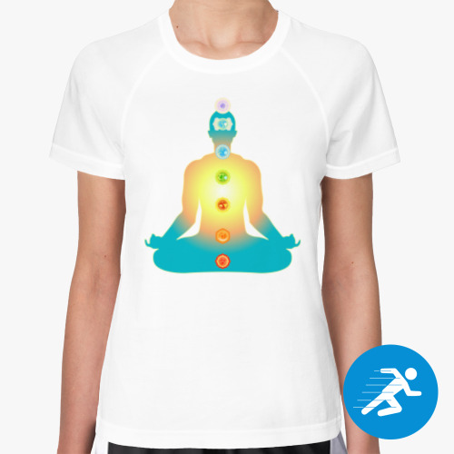 Женская спортивная футболка Yoga meditation