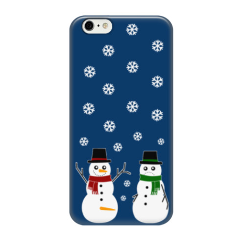 Чехол для iPhone 6/6s Happy Snowman