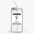 Банка с бамбуковой крышкой