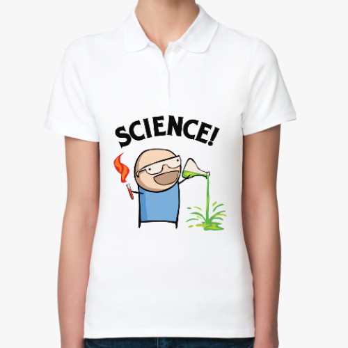 Женская рубашка поло Science! Ботан