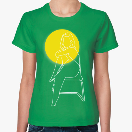 Женская футболка Абстрактное солнце