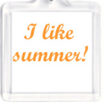  'I like summer!'