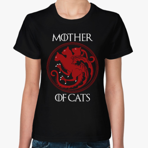Женская футболка Мать кошек