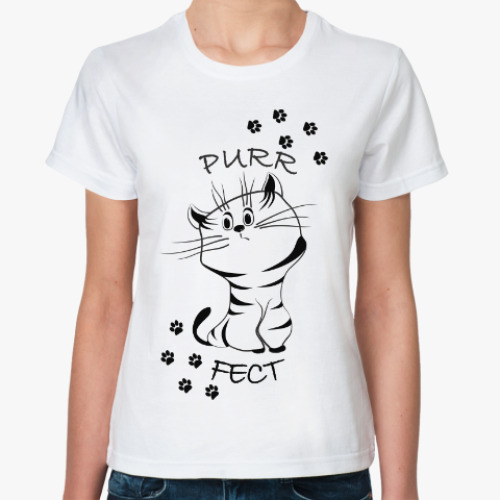 Классическая футболка Purrfect