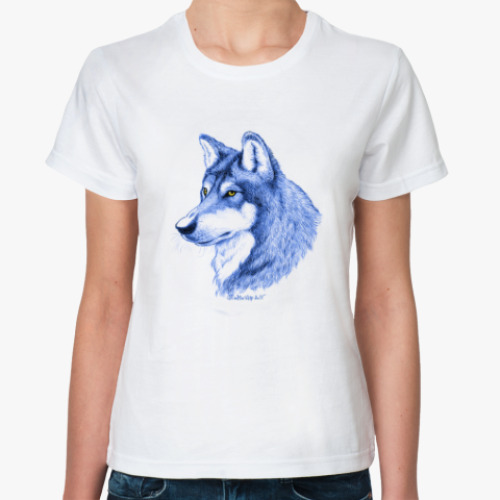 Классическая футболка 'Волк'