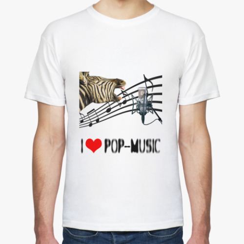 Футболка 'I Love Pop'