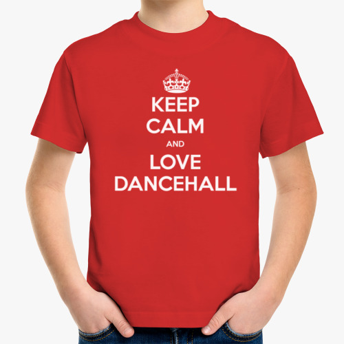Детская футболка Keep calm and love dancehall