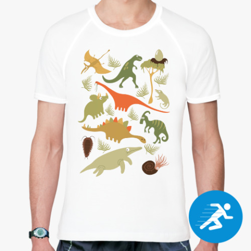 Спортивная футболка Динозаврики