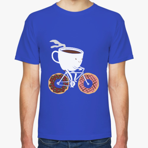 Футболка Печеньки, кофе, велосипед