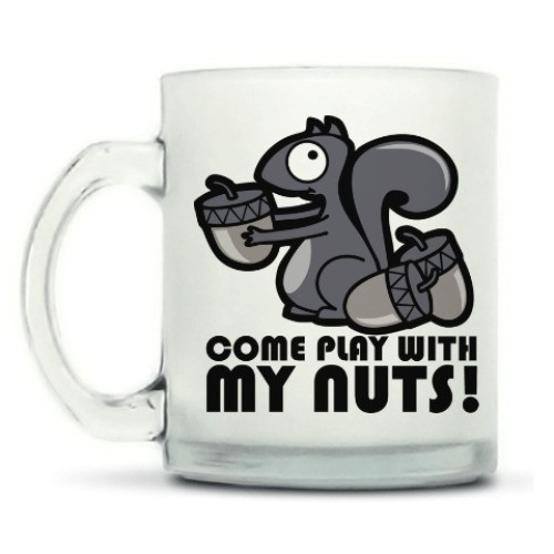 Кружка матовая Play with my nuts