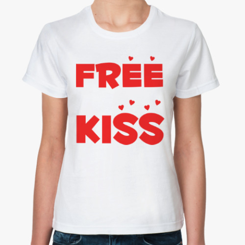 Классическая футболка Бесплатный Поцелуи