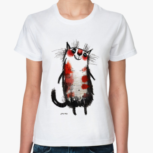 Классическая футболка кошка Белка