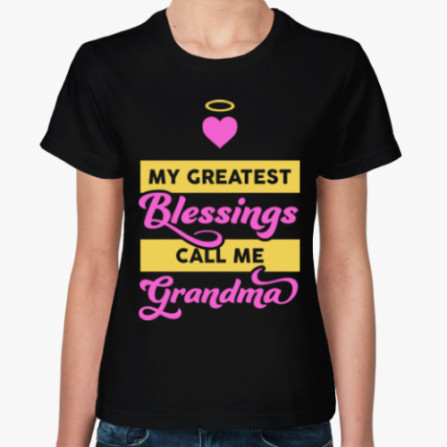 Женская футболка лучшая Бабушка