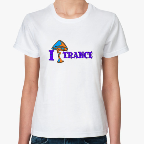 Классическая футболка I shroom trance