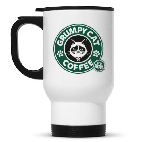 Кружка-термос Grumpy Cat coffee!